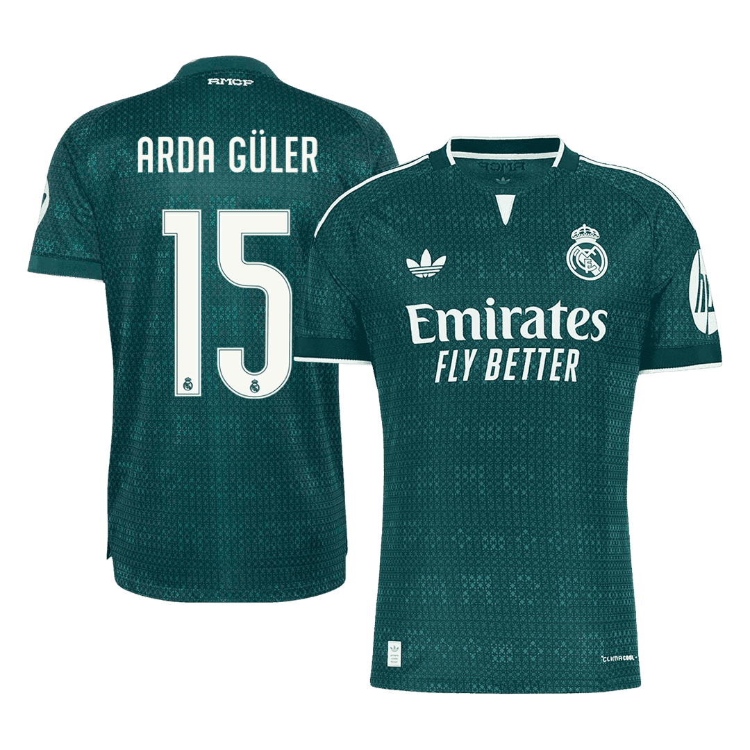 Real Madrid ARDA GÜLER #15 Pryč Fotbalový dres 2026/27 - verze pro hráče