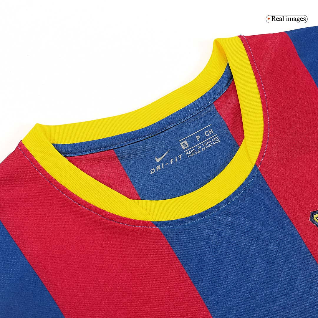 Barcelona XAVI #6 Home Retro Football Jersey 2010/11