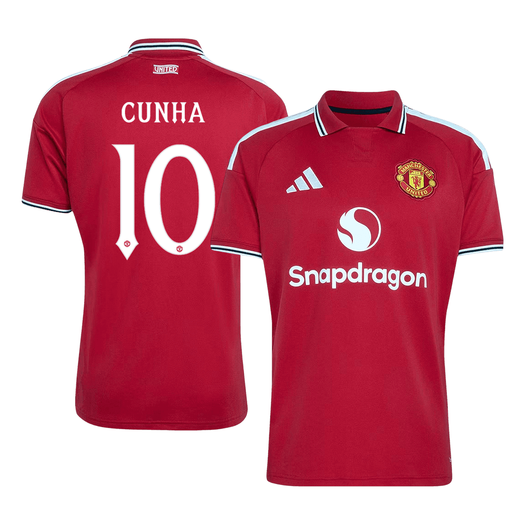 Pánské Manchester United CUNHA #10 Domov Fotbalový dres 2026/27 - UCL
