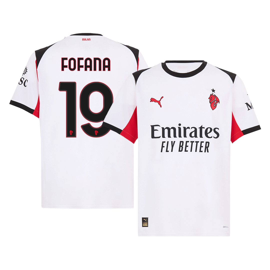 Pánské AC Milan FOFANA #19 Pryč Fotbalový dres 2025/26