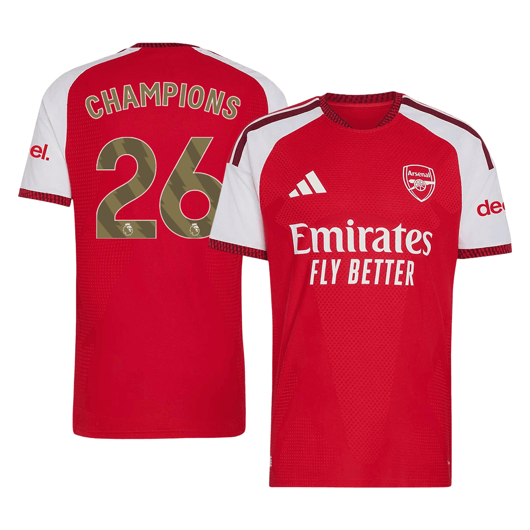 Arsenal CHAMPIONS #26 Domov Fotbalový dres 2026/27 Champion Edition - verze pro hráče