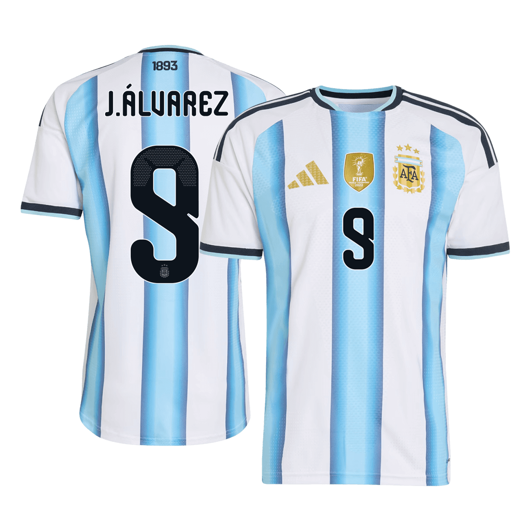 Argentina J.ÁLVAREZ #9 Domov Fotbalový dres World Cup 2026 - verze pro hráče