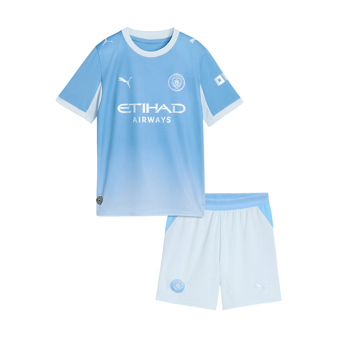 Děti Manchester City Domov Fotbalový dres Kit(dres + šortky) 2026/27