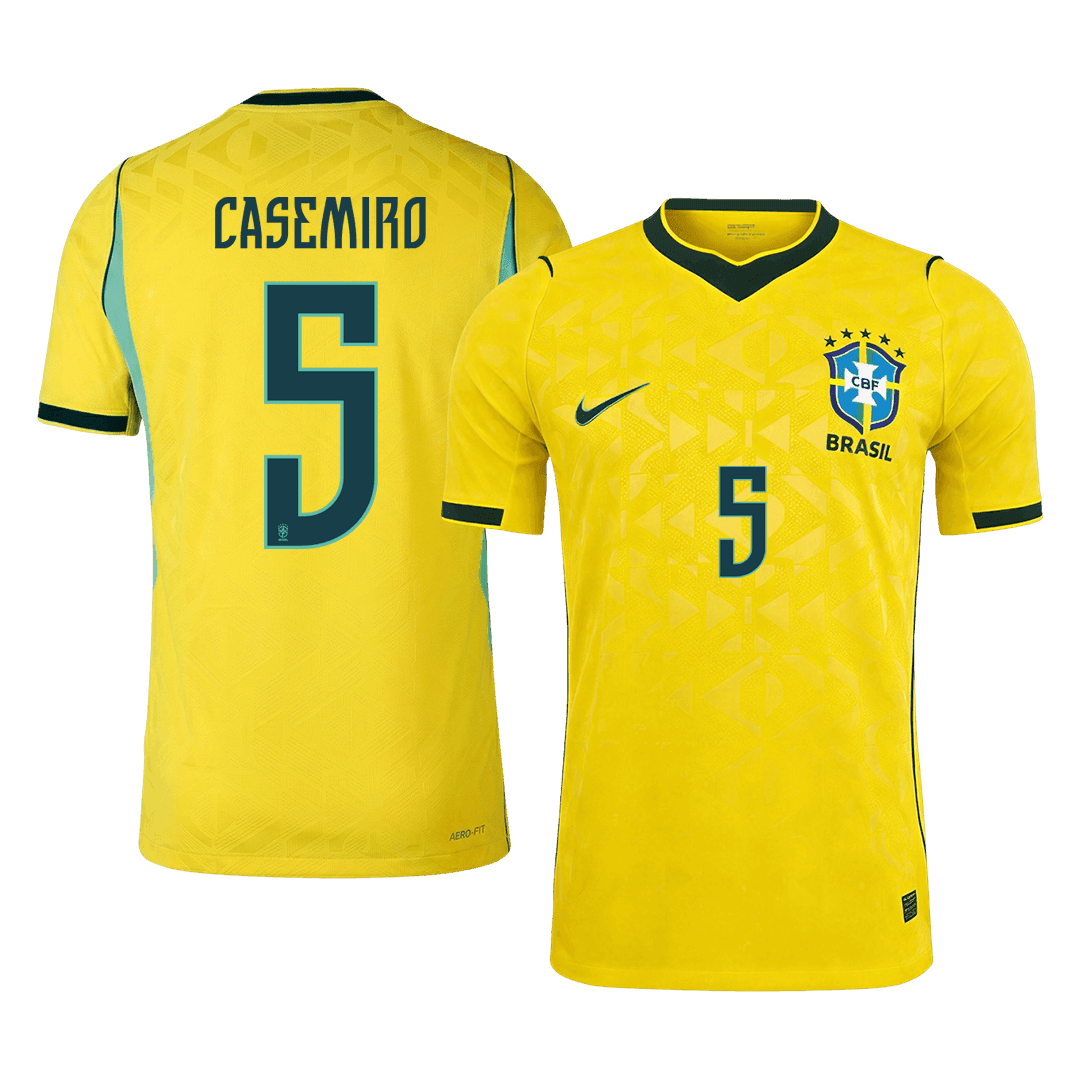 Brazil CASEMIRO #5 Domov Fotbalový dres Mistrovství světa 2026 - verze pro hráče
