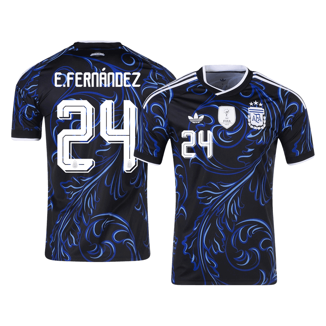 Pánské Argentina E. FERNÁNDEZ #24 Pryč Fotbalový dres Mistrovství světa 2026