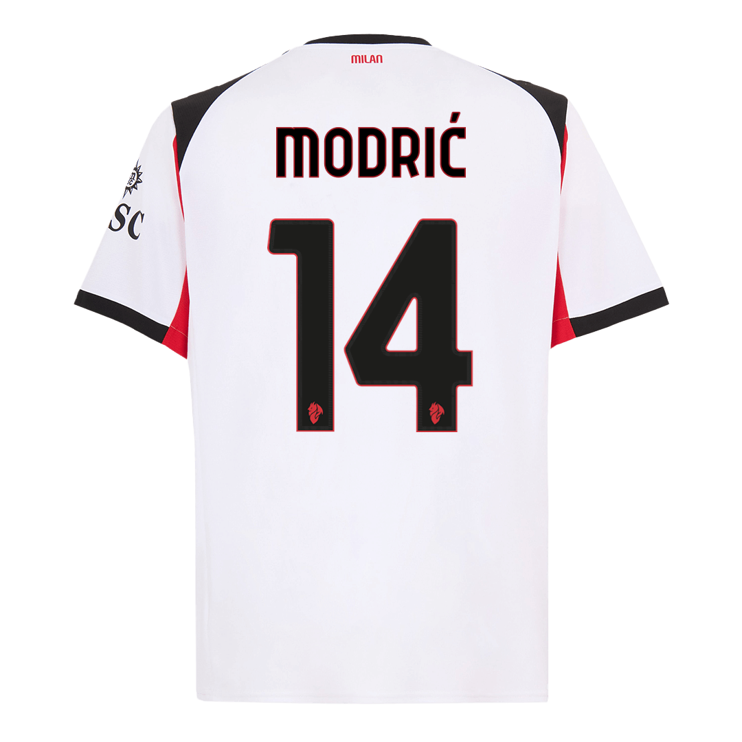 Mužský venkovní fotbalový dres AC Milán MODRIĆ #14 2025/26