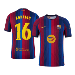 Barcelona RODRIGO #16 Domov Fotbalový dres 2026/27 - verze pro hráče - UCL