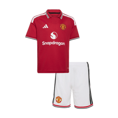 Děti Manchester United Domov Fotbalový dres Kit(dres + šortky) 2026/27