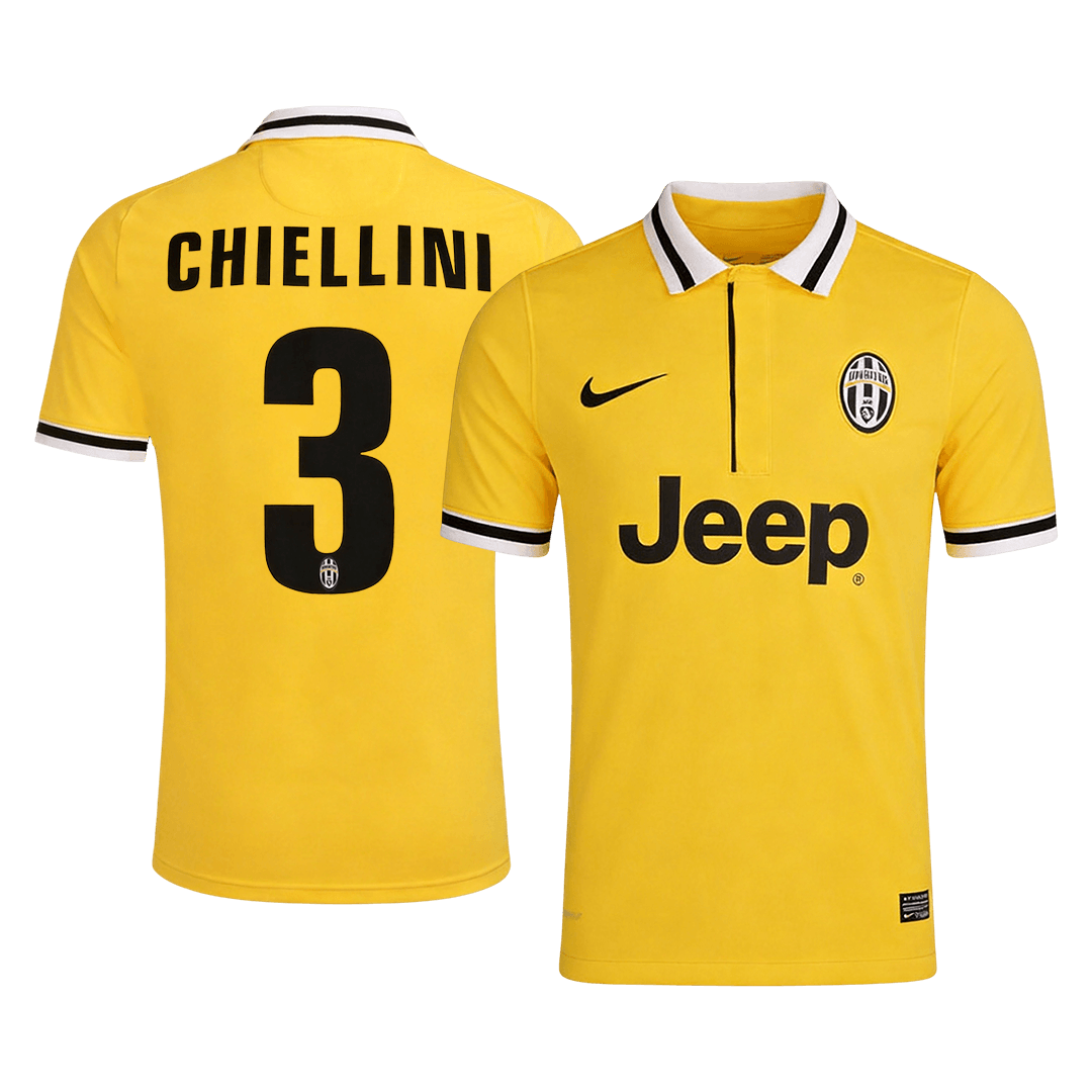 Juventus CHIELLINI #3 Pryč Retro fotbalový dres 2013/14