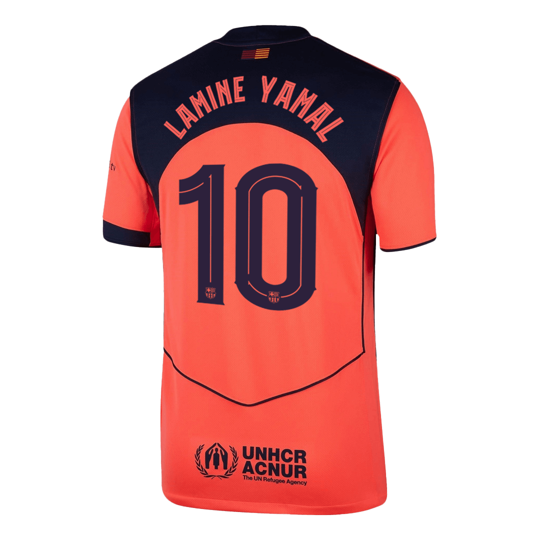 Pánské Barcelona LAMINE YAMAL #10 Třetí pryč Fotbalový dres 2025/26 - UCL