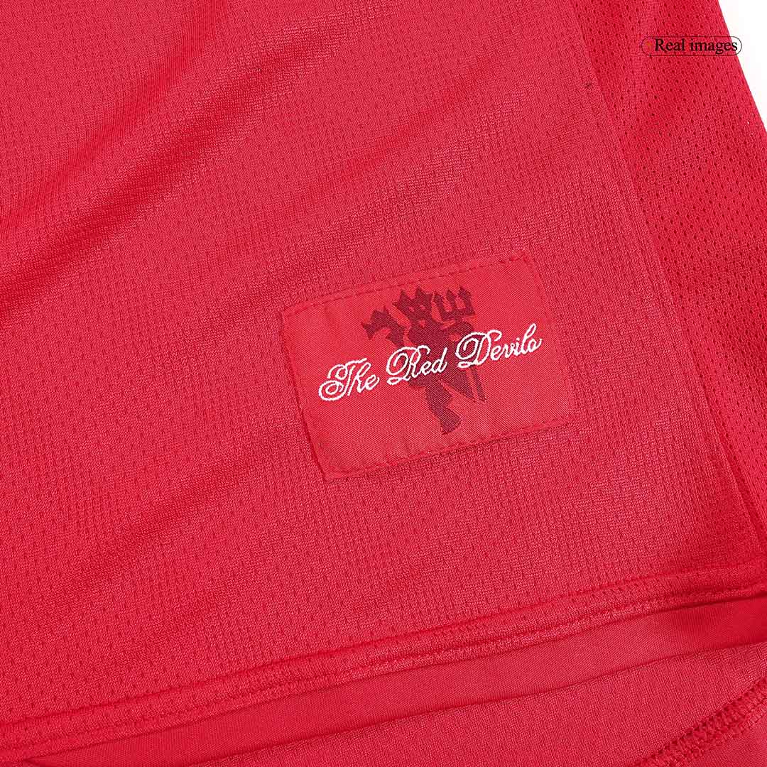 Manchester United SCHOLES #18 Domácí Retro fotbalový dres s dlouhým rukávem 2007/08