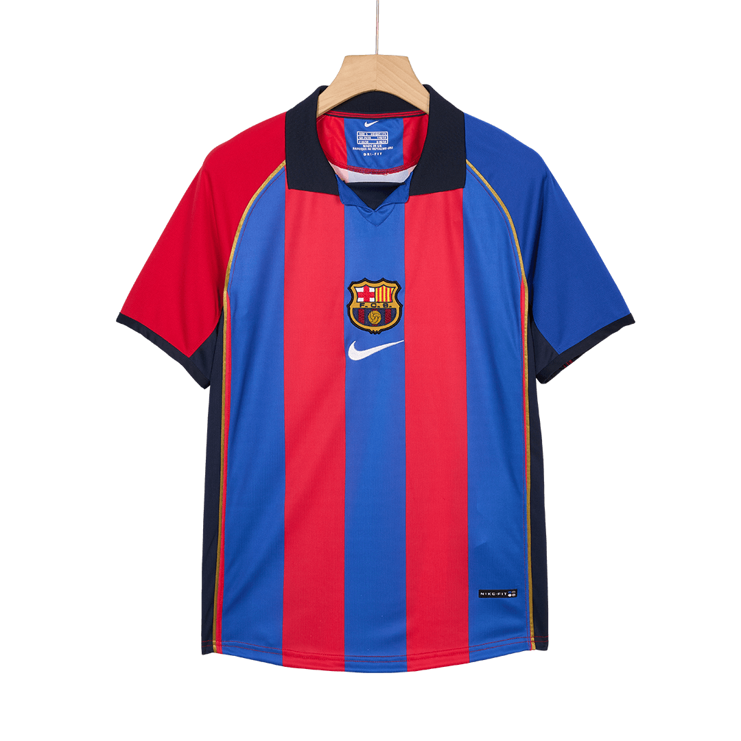 Barcelona XAVI #6 Home Retro Football Jersey 2001/02