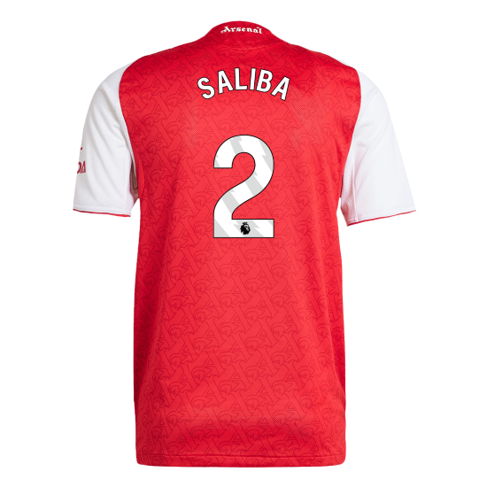 Arsenal SALIBA #2 Domov Fotbalový dres 2025/26 - verze pro hráče