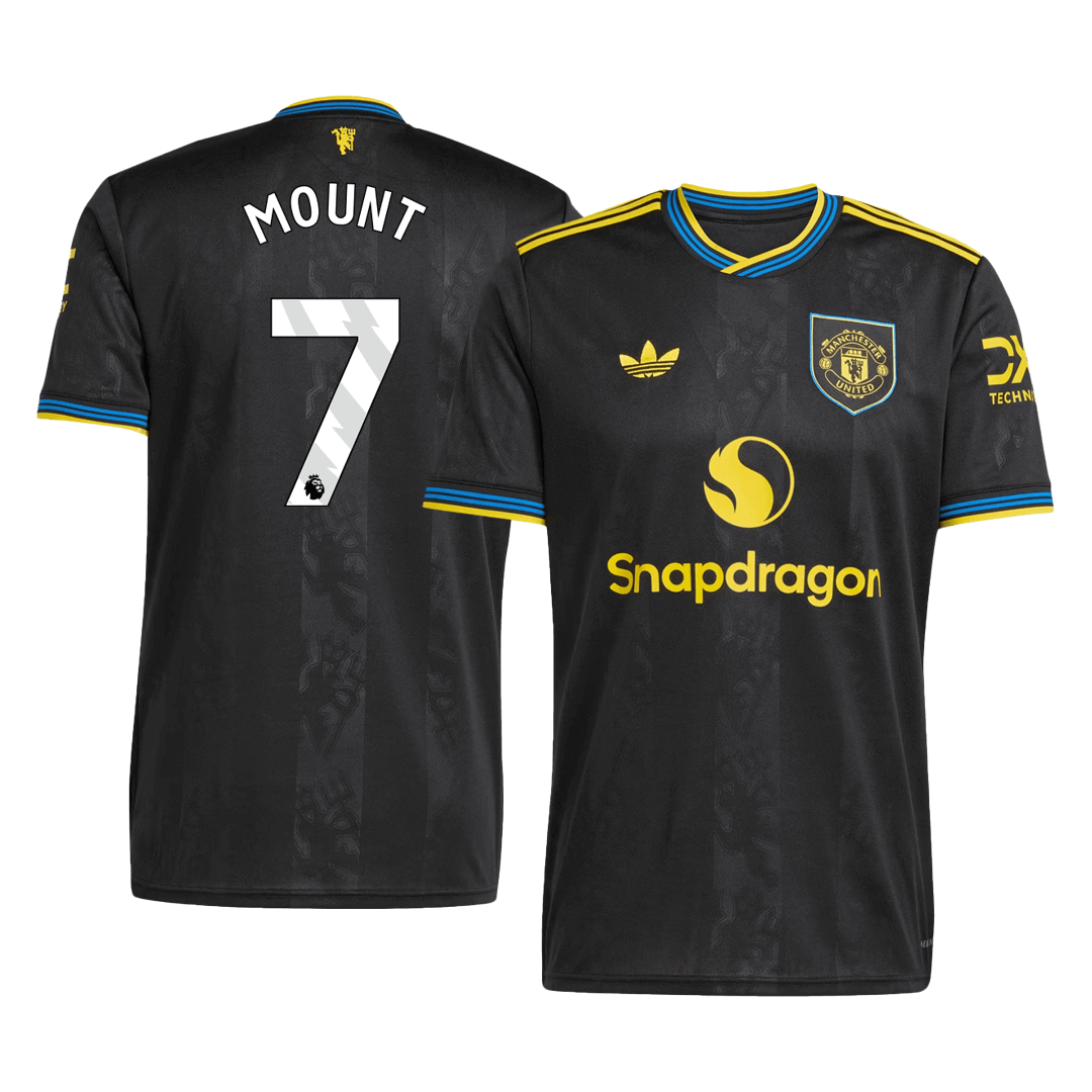 Pánské Manchester United MOUNT #7 Třetí pryč Fotbalový dres 2025/26