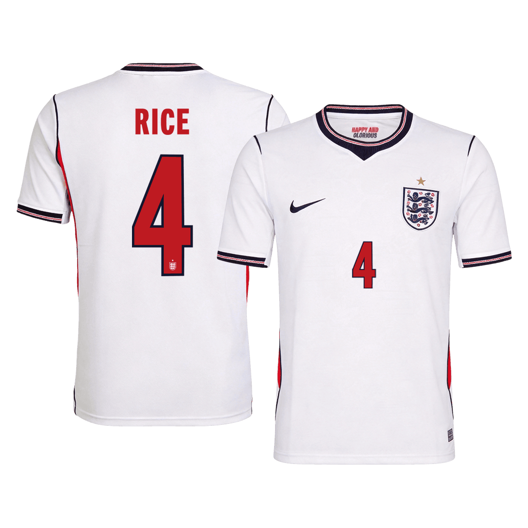 Pánské England RICE #4 Domov Fotbalový dres Mistrovství světa 2026
