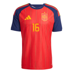 Spain RODRIGO #16 Domov Fotbalový dres Mistrovství světa 2026 - verze pro hráče