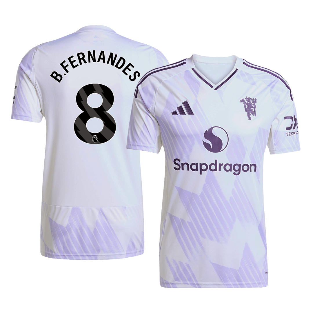 Mužský venkovní fotbalový dres Manchester United B.FERNANDES #8 2025/26