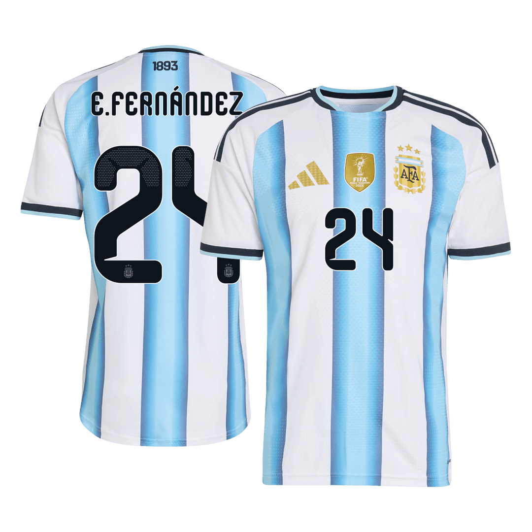 Argentina E. FERNÁNDEZ #24 Domov Fotbalový dres Mistrovství světa 2026 - verze pro hráče