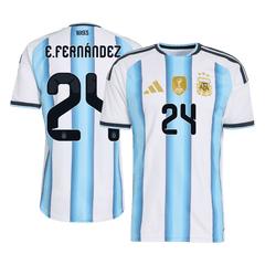 Argentina E. FERNÁNDEZ #24 Domov Fotbalový dres Mistrovství světa 2026 - verze pro hráče