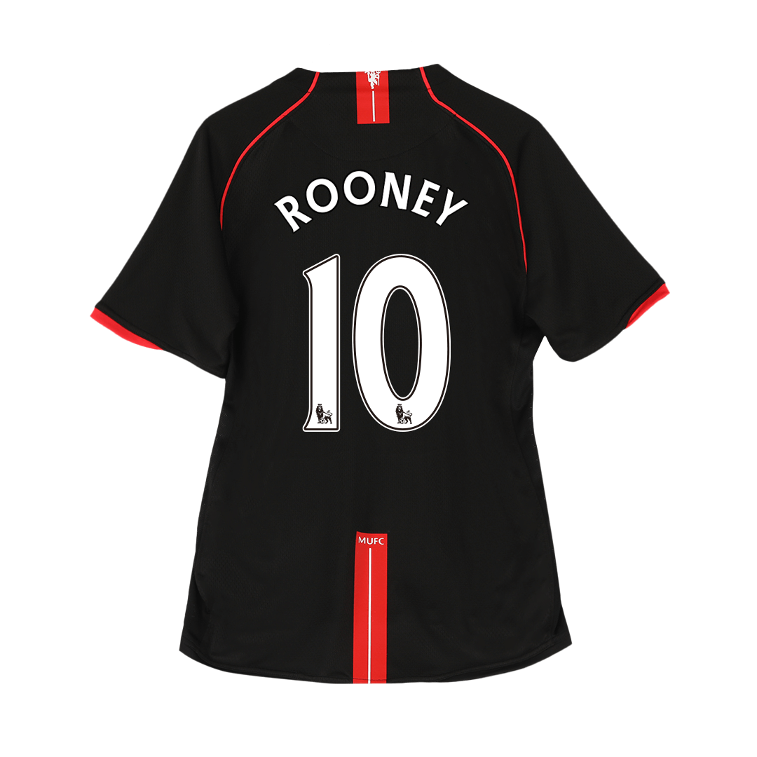 Manchester United ROONEY #10 venkovní retro fotbalový dres 2007/08