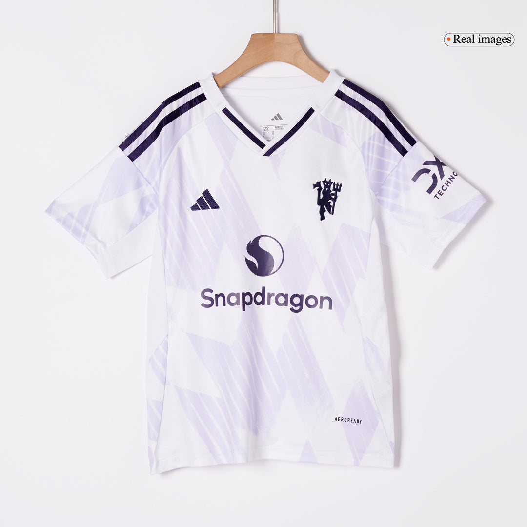 Dětská sada venkovního dresu Manchester United (dres + šortky) 2025/26