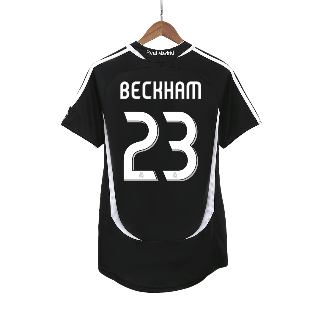 Real Madrid BECKHAM #23 away retro football jersey 2006/07