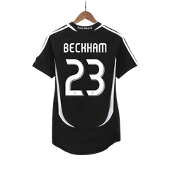 Real Madrid BECKHAM #23 away retro football jersey 2006/07
