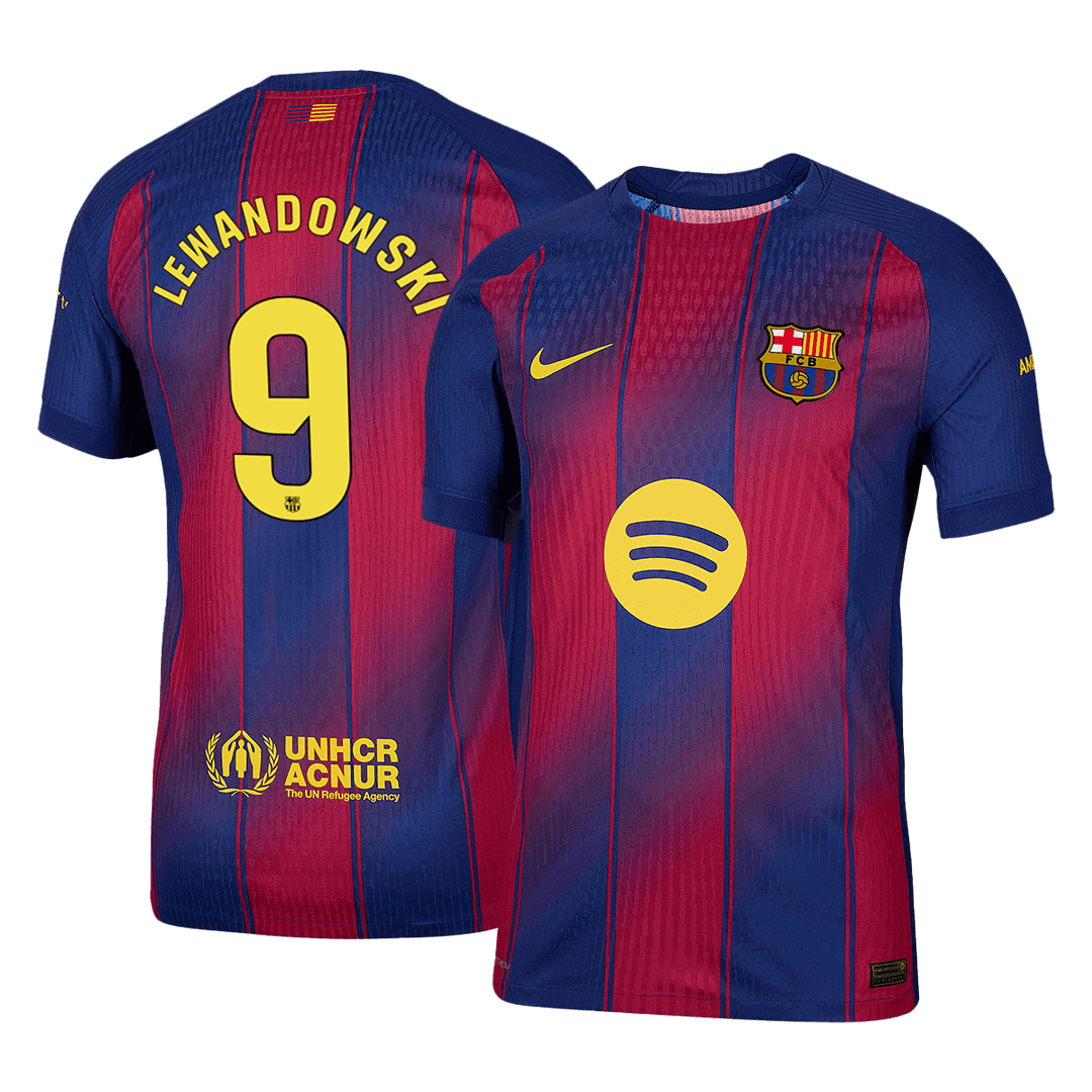 Barcelona LEWANDOWSKI #9 Home Football Shirt 2025/26 – Player Version