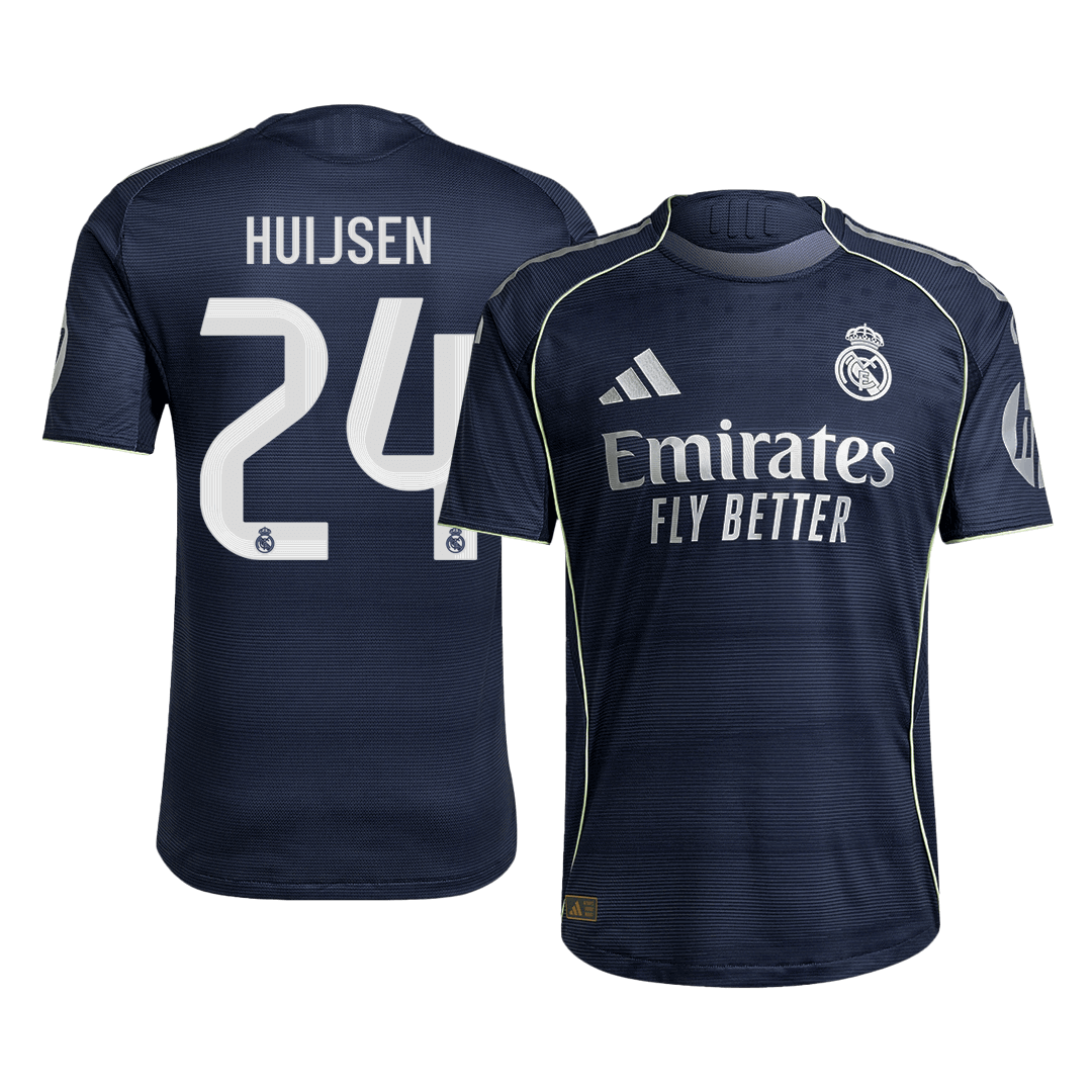 Real Madrid HUIJSEN #24 Venkovní fotbalový dres 2025/26 – verze pro hráče
