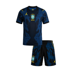 Děti Brazil Pryč Fotbalový dres Kit(dres + šortky) Mistrovství světa 2026