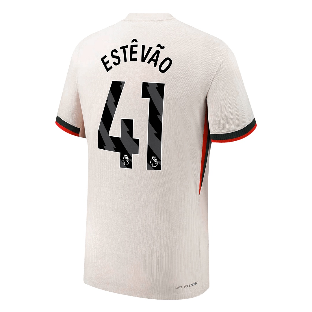 Chelsea ESTÊVÃO #41 Pryč Fotbalový dres 2025/26 - verze pro hráče