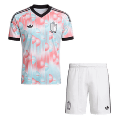 Pánské Belgium Pryč World Cup Fotbalový dres (Jersey+Shorts) Kit Mistrovství světa2026