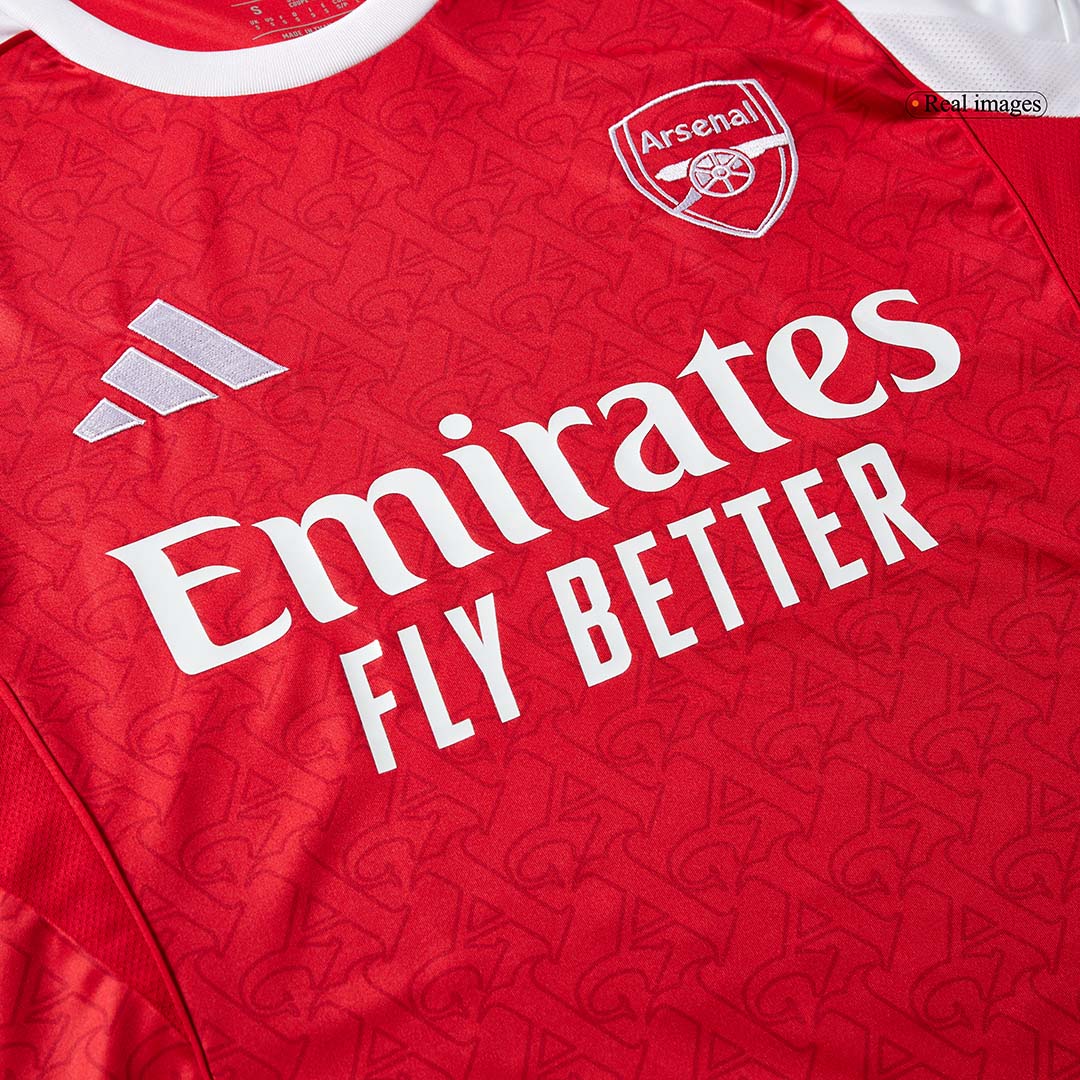 Arsenal Home Long Sleeve Football Jersey 2025/26 Red