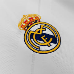 Real Madrid SERGIO RAMOS #4 Home Retro Long Sleeve Football Jersey 2017/18