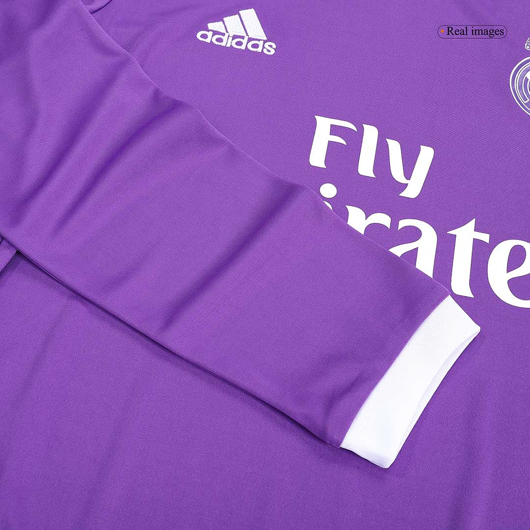 Real Madrid SERGIO RAMOS #4 venkovní retro fotbalový dres s dlouhým rukávem 2016/17