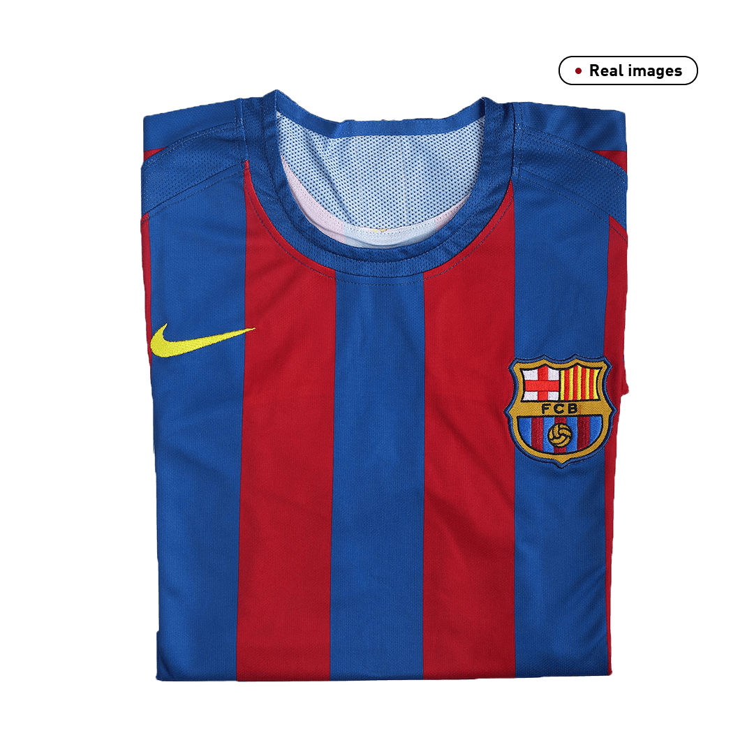 Barcelona Home Retro Football Shirt 2005/06 - UCL