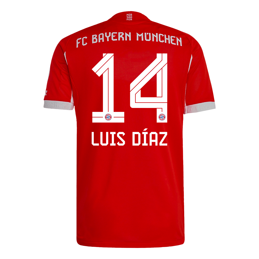 Bayern Mnichov LUIS DÍAZ #14 Domácí Fotbalový dres 2025/26 - Verze pro hráče