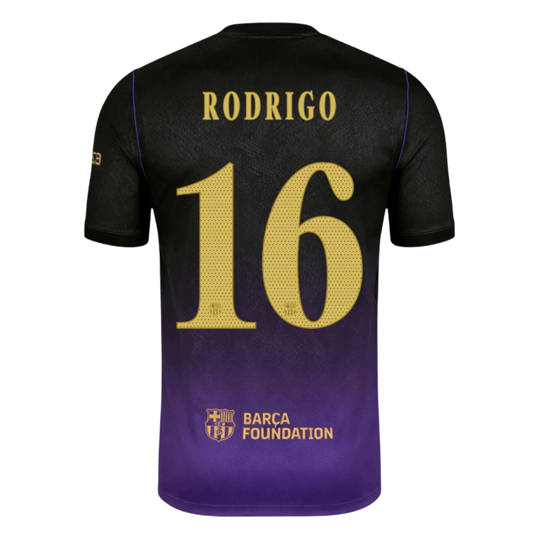 Pánské Barcelona RODRIGO #16 Pryč Fotbalový dres 2026/27 - UCL