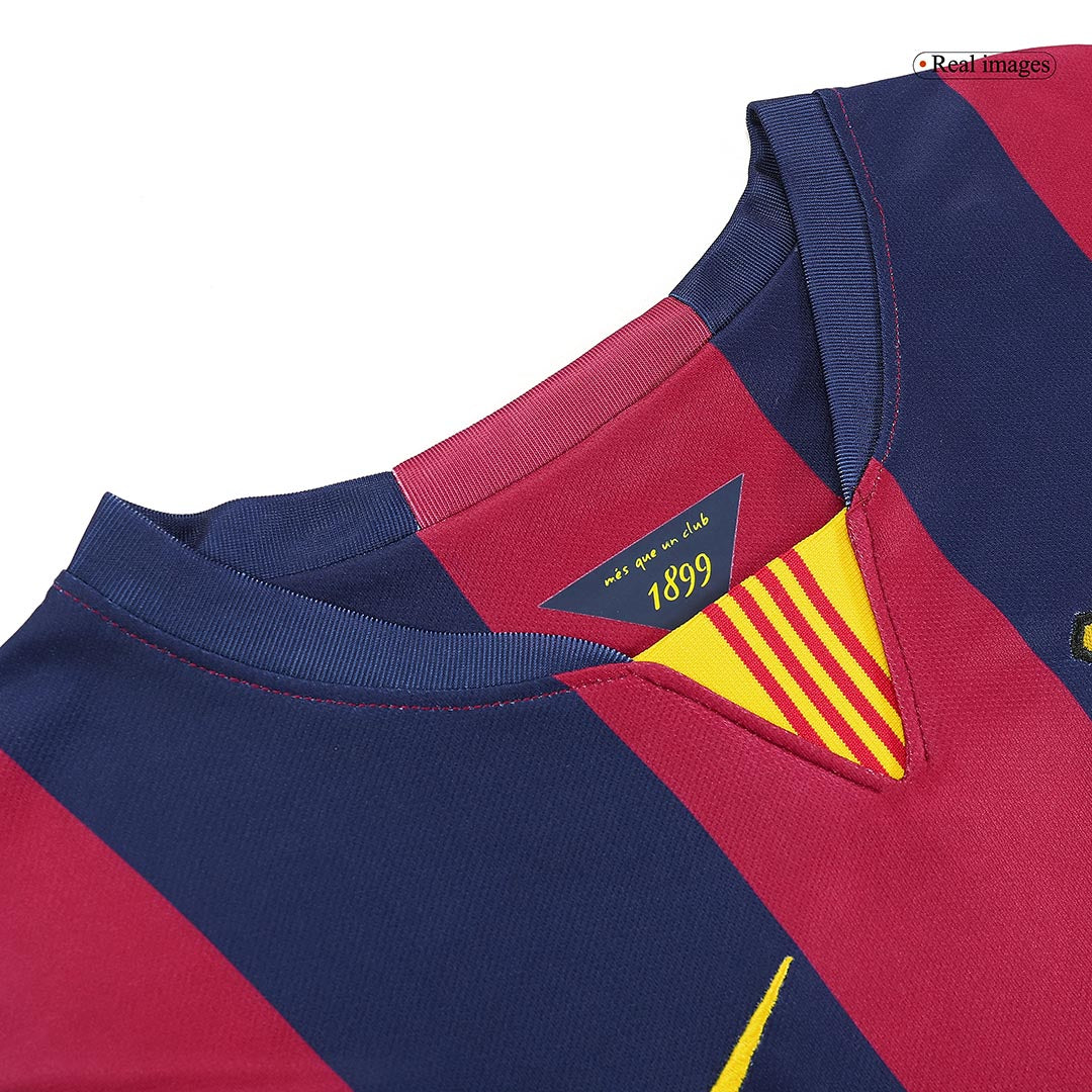 Barcelona NEYMAR JR #11 Home Retro Football Jersey 2014/15