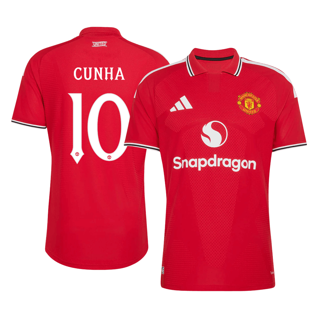 Manchester United CUNHA #10 Domov Fotbalový dres 2026/27 - verze pro hráče - UCL