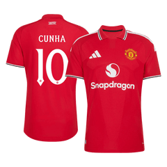 Manchester United CUNHA #10 Domov Fotbalový dres 2026/27 - verze pro hráče - UCL