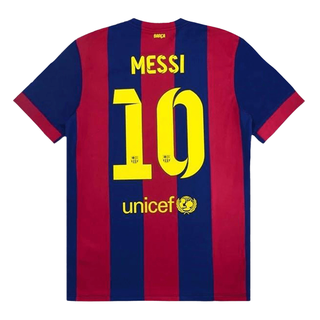 Barcelona MESSI #10 Home Retro Football Jersey 2014/15