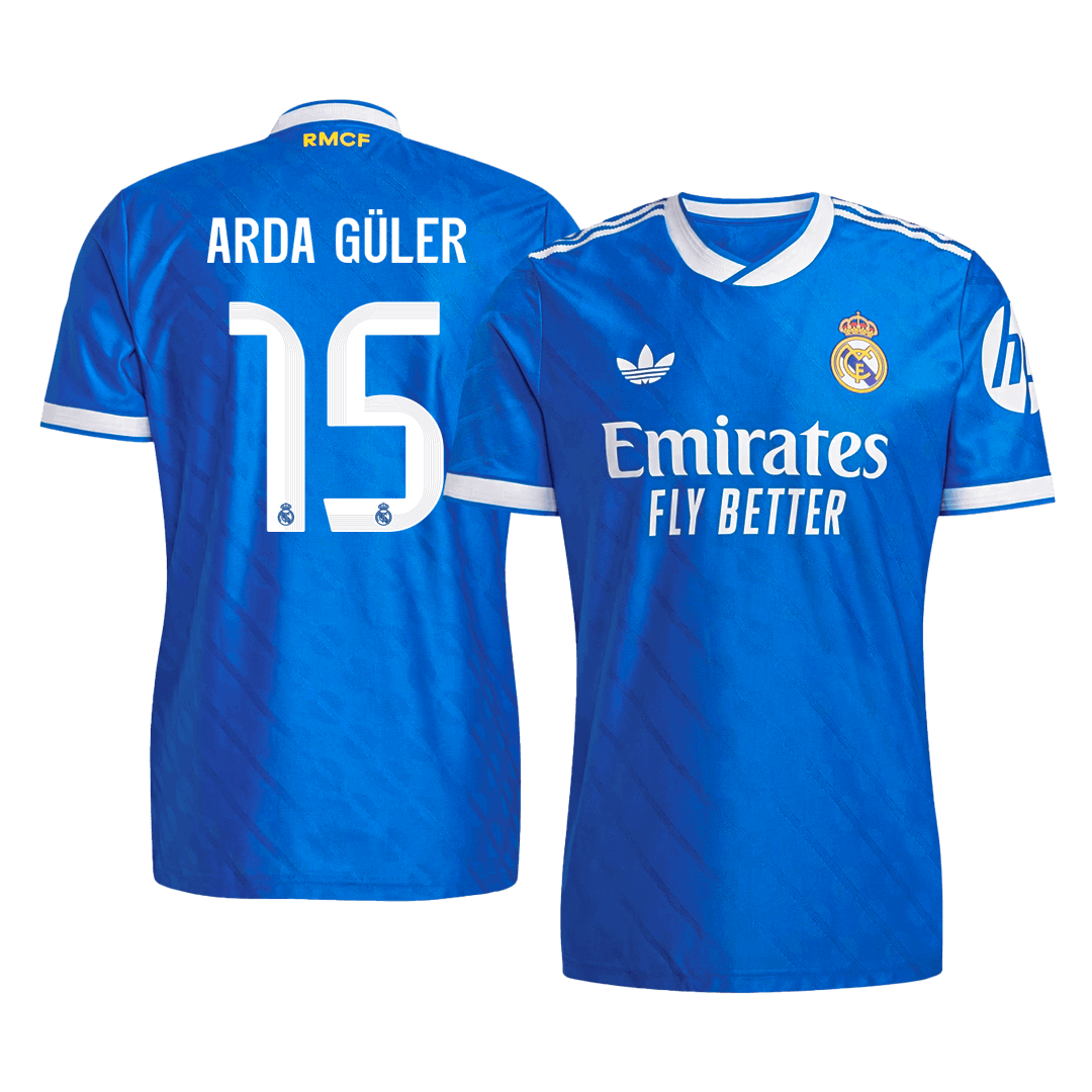 Real Madrid ARDA GÜLER #15 Třetí pryč Fotbalový dres 2025/26 - verze pro hráče