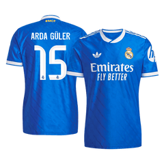 Real Madrid ARDA GÜLER #15 Třetí pryč Fotbalový dres 2025/26 - verze pro hráče