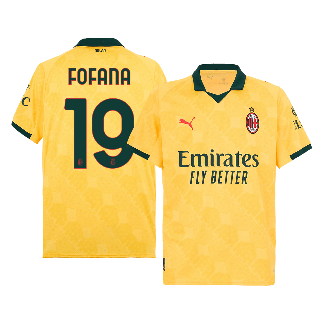 Pánské AC Milan FOFANA #19 Třetí pryč Fotbalový dres 2025/26