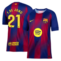 Barcelona F.DE JONG #21 Men's Home Football Jersey 2025/26