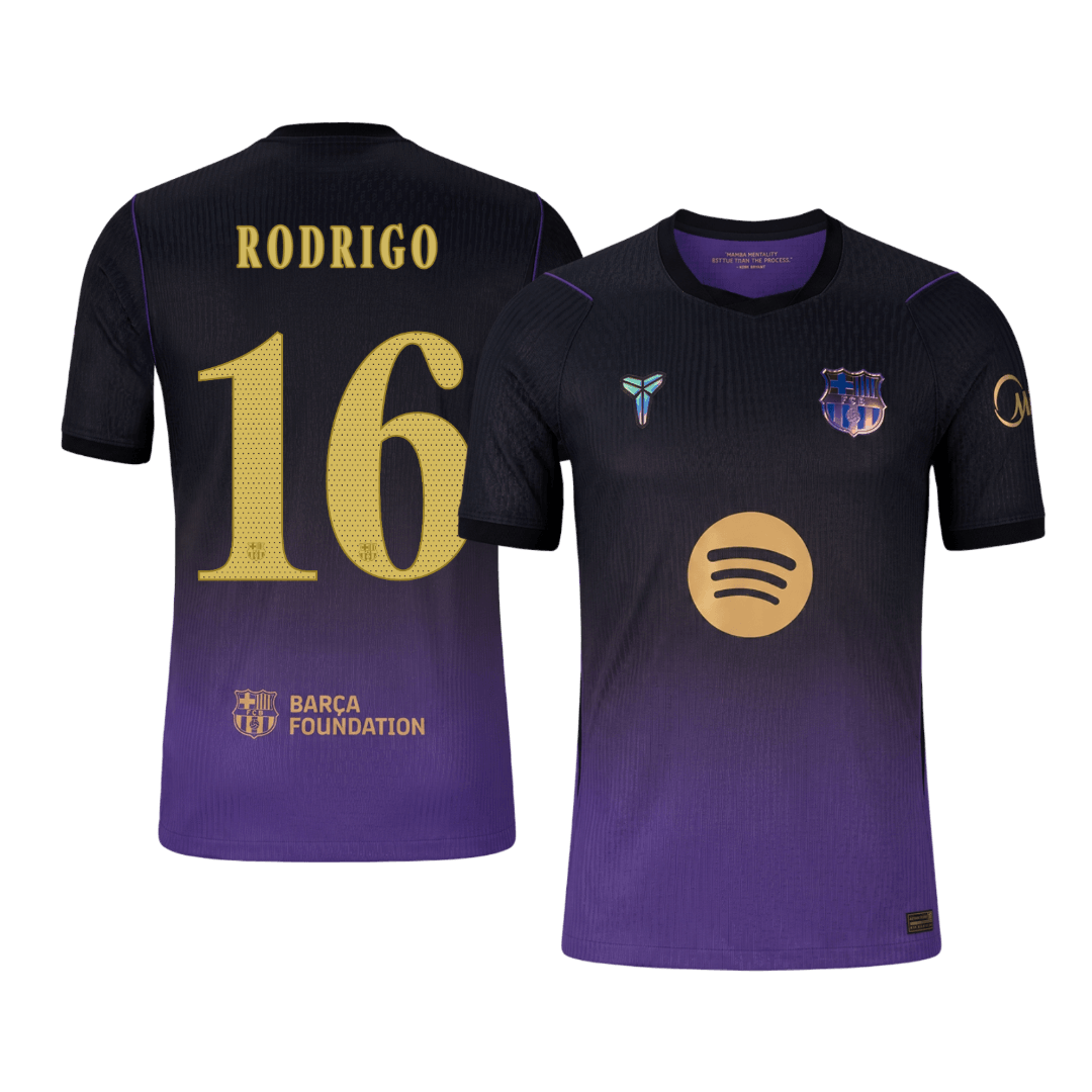 Barcelona RODRIGO #16 Pryč Fotbalový dres 2026/27 - verze pro hráče - UCL