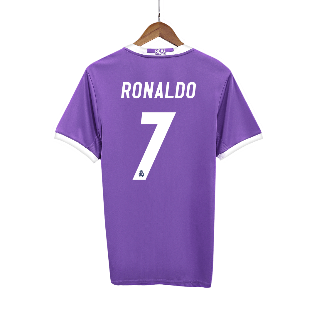 Real Madrid RONALDO #7 venkovní retro fotbalový dres 2016/17