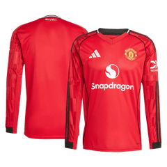 Pánský fotbalový dres Manchester United Domácí s dlouhým rukávem 2025/26