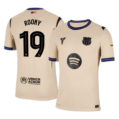 Barcelona ROONY #19 Pryč Fotbalový dres 2025/26 - verze pro hráče - UCL